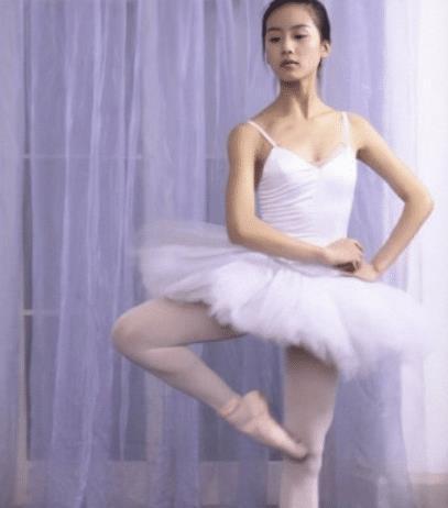 刘诗诗芭蕾舞照片,展现古典美韵